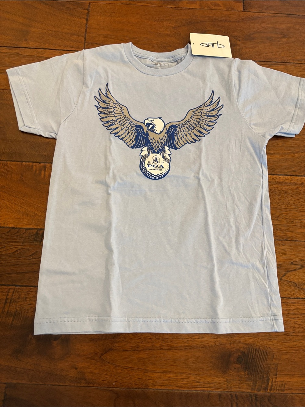 Garb PGA Aronimink Light Blue Tee with Eagle